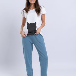 Spodnie dresowe SOFT BLUE - 4