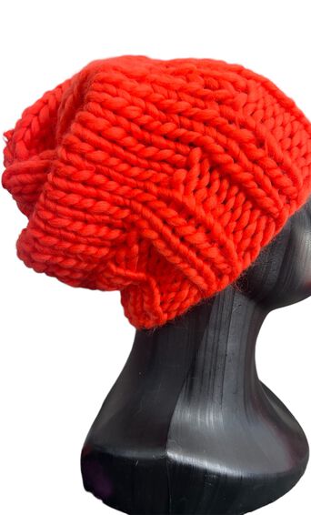 Czapka Merino Orange