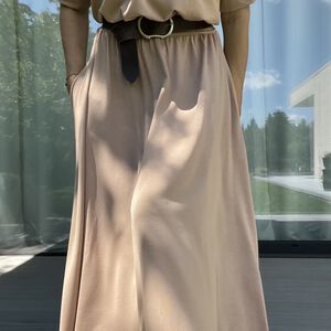 Sukienka PEONY BEŻOWA  maxi - 11
