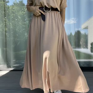 Sukienka PEONY BEŻOWA  maxi - 6