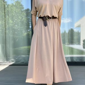 Sukienka PEONY BEŻOWA  maxi - 10