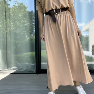 Sukienka PEONY BEŻOWA  maxi - 9
