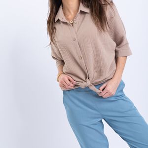 Koszula  MUSLIN BEIGE - 7