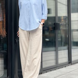 Spodnie szerokie  LUCY BEIGE - 6