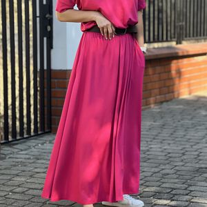 Sukienka PEONY FUKSJA maxi - 7