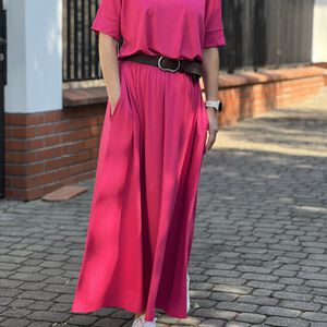 Sukienka PEONY FUKSJA maxi - 11