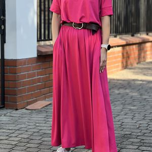 Sukienka PEONY FUKSJA maxi - 2