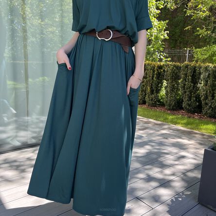 Sukienka PEONY GREEN maxi