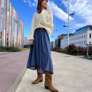SPÓDNICA NAOMI NAVY - 9