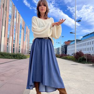 SPÓDNICA NAOMI NAVY - 7