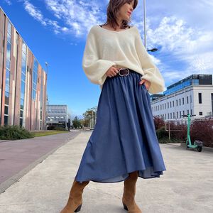 SPÓDNICA NAOMI NAVY - 5