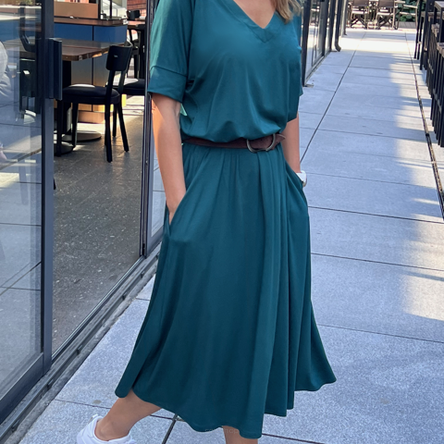 Sukienka PEONY GREEN midi