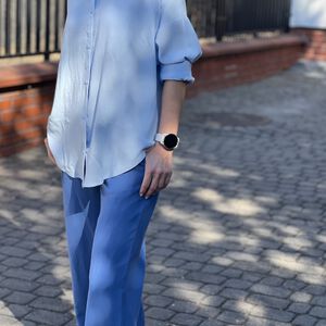 Koszula  SARA BŁĘKITNA - 3
