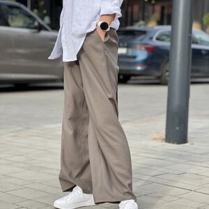 Spodnie szerokie HANA OLIVE - 2