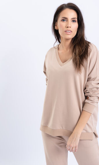 Bluza dresowa SOFT BEIGE